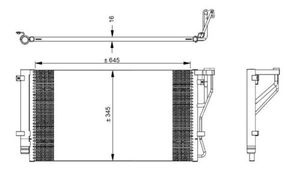 Condensor, airconditioning 35980