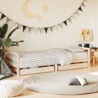 Kinderbedframe met lades 80x200 cm massief grenenhout - thumbnail