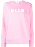 MSGM sweat à logo imprimé - Rose - thumbnail