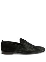 Giuseppe Zanotti mocassins en velours - Noir - thumbnail