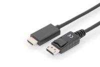 Digitus AK-340303-010-S DisplayPort-kabel DisplayPort / HDMI Adapterkabel DisplayPort-stekker, HDMI-A-stekker 1.00 m Zwart Afgeschermd (drievoudig)