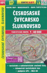 Wandelkaart 401 Českosaské Švýcarsko, Šluknovsko Sächsische Schweiz, B