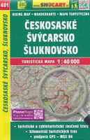 Wandelkaart 401 Českosaské Švýcarsko, Šluknovsko Sächsische Schweiz, B