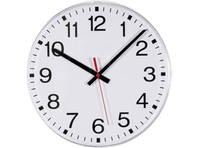 EUROTIME 55000 Wandklok Zendergestuurd 300 mm Wit