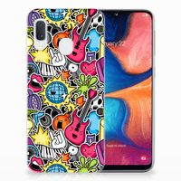 Samsung Galaxy A20e Silicone Back Cover Punk Rock