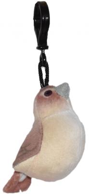 Wild Republic hangertje nachtegaal 13 cm pluche bruin