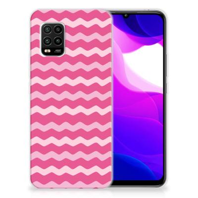 Xiaomi Mi 10 Lite TPU bumper Waves Pink Xiaomi Mi 10 Lite TPU bumper Waves Pink