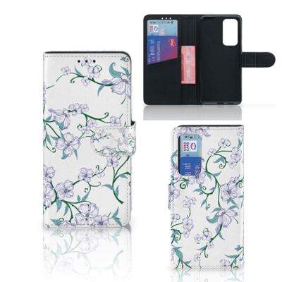 Huawei P40 Uniek Hoesje Blossom White Huawei P40 Uniek Hoesje Blossom White