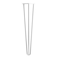 Stalen hairpin chroom hairpin ø 1,2 cm en hoogte 75 cm - 4 stuks
