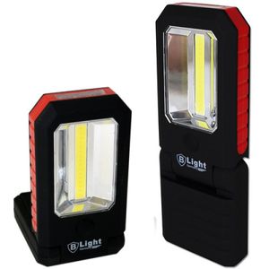 Werklamp COB + 3 LED - Campinglamp - Zaklamp - Klapbaar met haak en Magneet