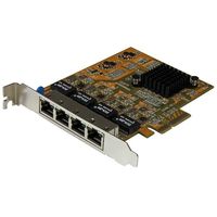 StarTech.com 4-Poort PCI Express gigabit netwerk adapter kaart Quad Port PCIe Gigabit NIC - thumbnail