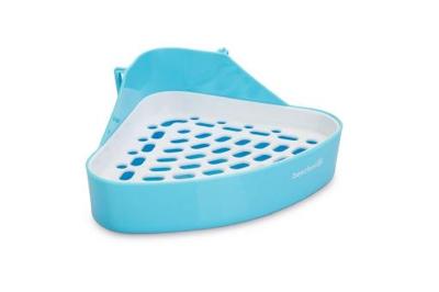 Beeztees mandino hoektoilet - knaagdier - blauw - 24x18x11cm Beeztees mandino hoektoilet - knaagdier - blauw - 24x18x11cm