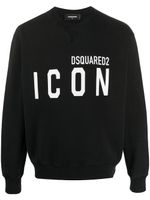 DSQUARED2 sweat Icon à logo imprimé - Noir