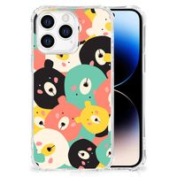 iPhone 14 Pro Stevig Bumper Hoesje Bears - thumbnail