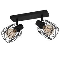 Stars of Light 2-lichts plafondlamp Tossino zwart 390043