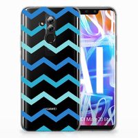 Huawei Mate 20 Lite TPU bumper Zigzag Blauw