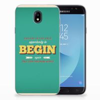 Samsung Galaxy J7 2017 | J7 Pro Siliconen hoesje met naam Quote Begin - thumbnail