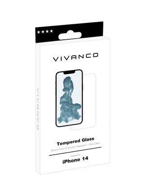 Vivanco 2D Screenprotector (glas) Geschikt voor: Apple iPhone 14 1 stuk(s)