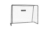HUDORA Voetbaldoel Solid 25 - stabiel voetbaldoel voor kinderen en volwassenen - weerbestendig voetbaldoel met fijnmazig polyester net - hoogwaardige outdoor doelwand voor vrije tijd en training
