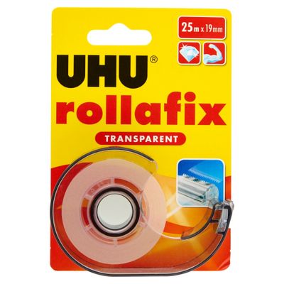 UHU rollafix 36965 Plakband Transparant (l x b) 25 m x 19 mm 1 stuk(s)