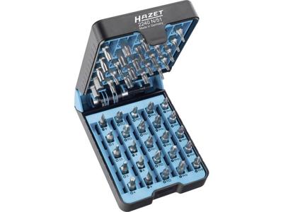 Hazet BitE-Box 2240N/51 Bitset 51-delig Plat, Kruiskop Phillips, Kruiskop Pozidriv, Binnen-Torx, Torx BO, Inbus Hazet BitE-Box 2240N/51 Bitset 51-delig Plat, Kruiskop Phillips, Kruiskop Pozidriv, Binnen-Torx, Torx BO, Inbus