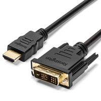 Kensington HDMI naar DVI-D Kabel, 1,8 Meter M/M Passieve Tweerichtings HDMI Adapter, Full HD, 1080p, Kabel om Dockingstations en Apparaten te Verbinden met PC Monitoren (K33022WW)