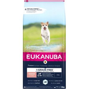 Eukanuba Senior Small & Medium met oceaanvis graanvrij hondenvoer 2 x 12 kg