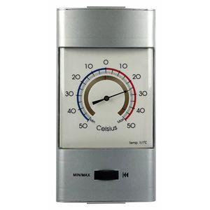 Thermometer min/max voor in kas - metaal - 32 cm