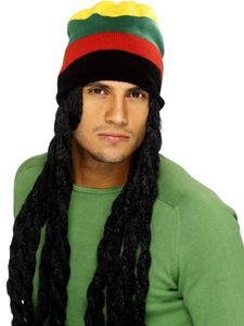 Rasta muts met lange dreadlocks