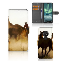 Nokia 7.2 | Nokia 6.2 Telefoonhoesje met Pasjes Design Cowboy - thumbnail