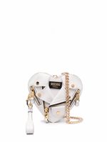 Moschino sac à bandoulière Heart Biker en cuir - Blanc - thumbnail