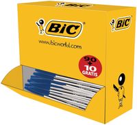 Bic balpen Cristal Medium voordeelpak 90 + 10 gratis, blauw - thumbnail