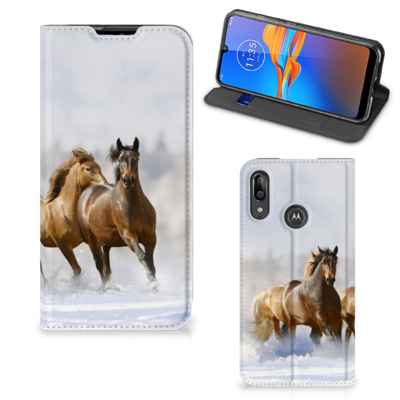 Motorola Moto E6 Plus Hoesje maken Paarden Motorola Moto E6 Plus Hoesje maken Paarden