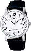 Lorus RG835CX5 horloge staal-leder zilverkleurig-zwart 37,5 mm - thumbnail