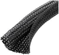 Quadrios 22CA163 22CA163 gevlochten slang zwart polyester 6 tot 7 mm per meter