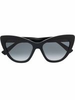 Moschino Eyewear lunettes de soleil à monture papillon - Noir