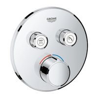 GROHE SmartControl afdekset voor douchekraan met omstel rond, chroom