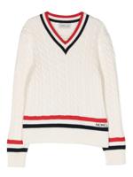 Moncler Enfant Kabelgebreide trui - Beige