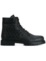 Valentino Garavani bottines à finitions à clous Rockstud - Noir