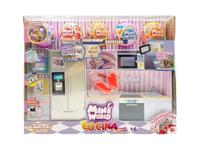 Bizak Mini World Playset keuken met 5 ballen, miniatuur keukenset met huishoudelijke apparaten en gedetailleerde accessoires, voor jongens en meisjes vanaf 6 jaar (64502007)