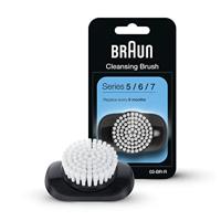 Braun EasyClick Cleansing Brush Refill voor Series 5, 6 en 7 elektrisch scheerapparaat, reinigt, exfolieert en verfijnt uw huid, voor nieuwe generatie, wit
