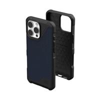 URBAN ARMOR GEAR Metropolis LT MS Case compatibel met Apple iPhone 16 Pro Max case (bescherming tegen vallen op militaire kwaliteit, Draadloos (Qi) / magnetisch opladen (Qi) compatibel) kevlar blauw