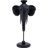 Kare Kandelaar Elephant Head Black 49cm