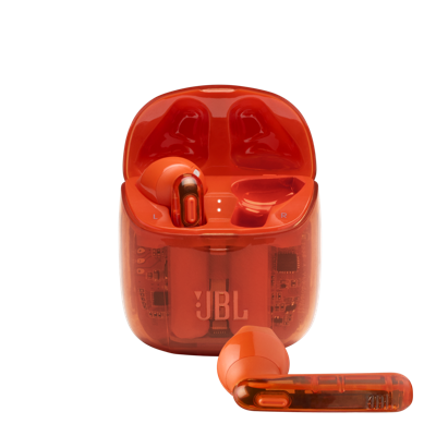 JBL Tune 225TWS Ghost Edition Orange - Orange - True Wireless Earbuds