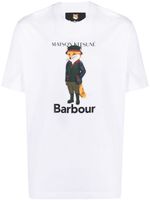 Barbour t-shirt en coton à logo imprimé - Blanc