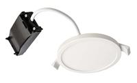 Deko-Light Alya Led-paneel, inbouwlamp, wit, rond, diameter 12 cm, 2700 K, warmwit, met voeding en connectoren voor doorgangsbekabeling, dimbaar