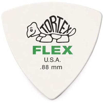 Dunlop Tortex Flex Triangle plectrums 0.88 mm (6 stuks) Dunlop Tortex Flex Triangle plectrums 0.88 mm (6 stuks)