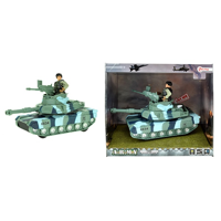 Toi-Toys Militaire Tank met Licht en Geluid - 17 cm