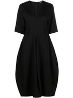 Fabiana Filippi robe mi-longue à col v - Noir