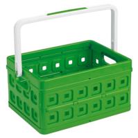 Sunware Square Boodschappenkrat 24 Liter Groen/wit Kunststof 44x31,5x21cm - thumbnail